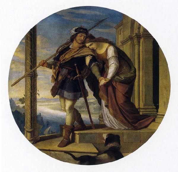 Julius Schnorr von Carolsfeld Siegfried's Departure from Kriemhild oil painting image